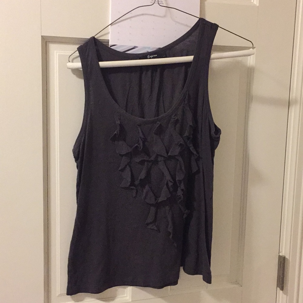 Express ruffle tank